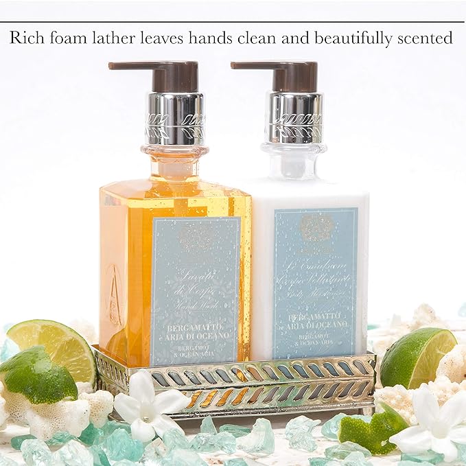 Antica Farmacista Hand & Body Wash - Luxury Nourishing Body Wash - Hydrating Hand Cleansing Wash - Bath & Body Gift - Lavender & Lime Blossom, 10 fl oz