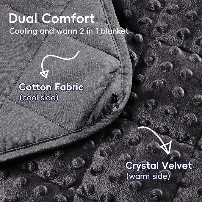yescool Weighted Blanket 5 Pounds, Blanket Gifts for Boys and Girls, Small Weighted Throw Blankets Washable Heavy Blankets, Winter Weighted Comforter for 40-70lbs, 36 * 48in