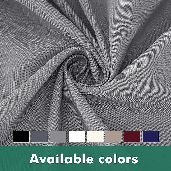 Biscaynebay Wrap Around Bed Skirts with Split Corners for King Beds 17" Drop, Silver Grey Elastic Dust Ruffles Adjustable Easy Fit Wrinkle & Fade Resistant Silky Luxurious Fabric Machine Washable