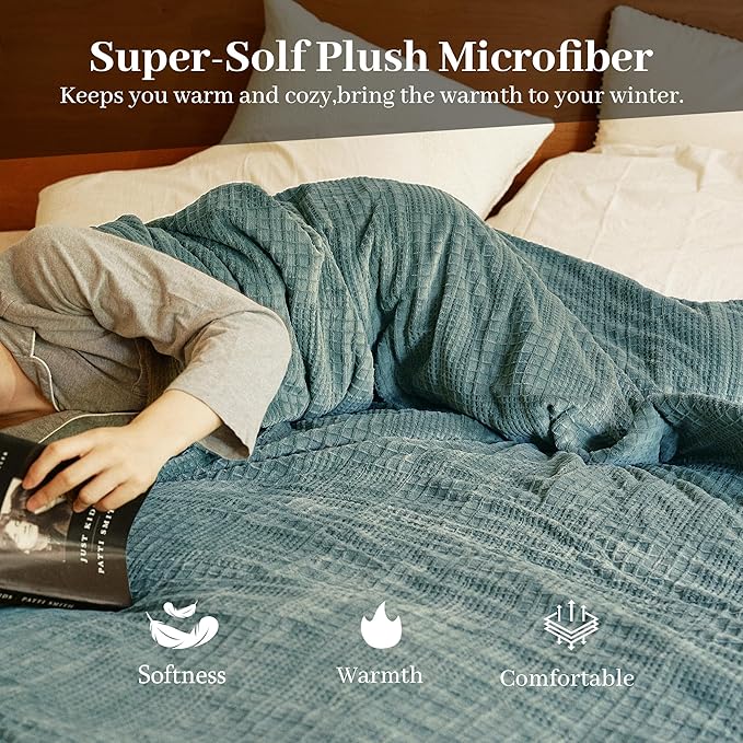 Electric Blanket Queen Size 84''X90'' - Heated Blanket with Dual Control Fast Heating 10 Heating Levels & 10 Hours Auto Off,ETL Certified Machine Washable (Green)