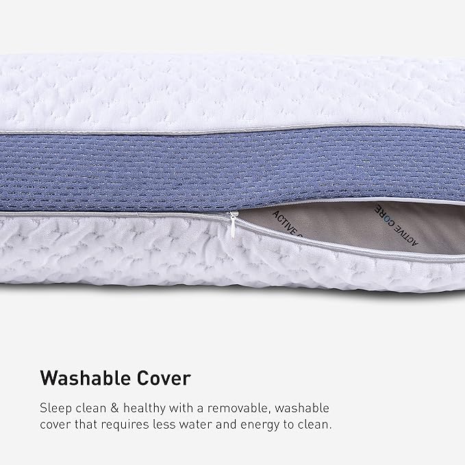 Bedgear Balance 3.0 Cooling Pillow – Moisture-Wicking Performance Bed Pillow for Hot Sleepers, Medium Support, Air-X Mesh, Dri-Tec Cover, Washable