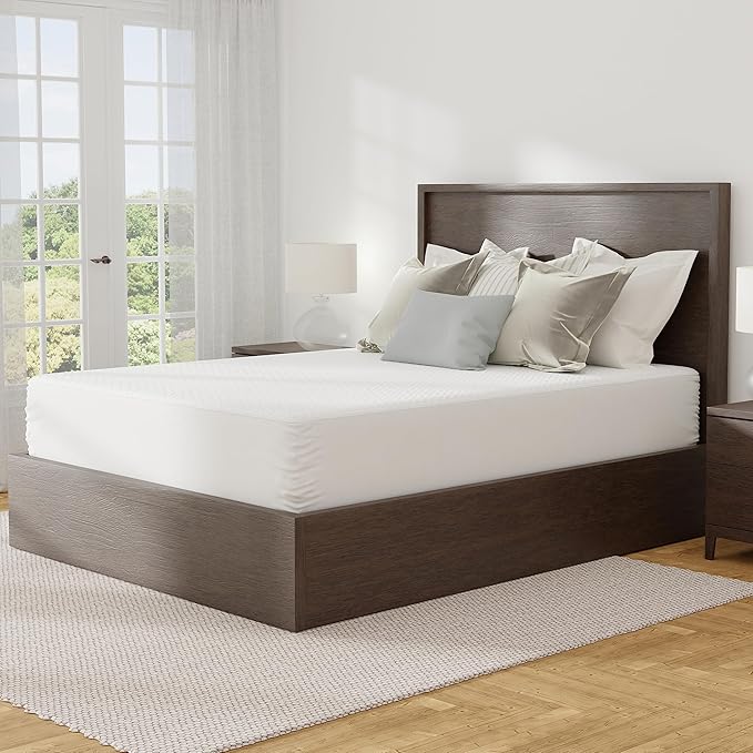 AllerEase Platinum Zip-Off Top Waterproof Mattress Protector King Size 360 Degree Zipper Allergen Barrier Temperature Balancing Luxurious Plush Top Separately Machine Washable Mattress Cover (White)