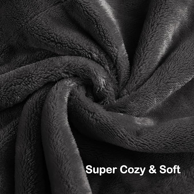 Electric Heated Blanket Full Size 72"x84", 5 Heating Levels & 10 Hours Auto Off, Cozy for Bed, Sofa & Office, Large Oversized, Single Control Heating Heater Blankets, Machine Washable, Dark Gray