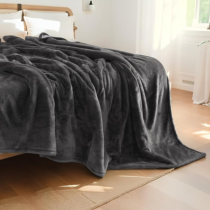 Electric Heated Blanket Full Size 72"x84", 5 Heating Levels & 10 Hours Auto Off, Cozy for Bed, Sofa & Office, Large Oversized, Single Control Heating Heater Blankets, Machine Washable, Dark Gray