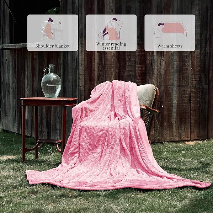 Electric Blanket Twin Size 62''X84'' - Heated Blanket with Single Control Fast Heating 9 Heating Levels & 10 Hours Auto Off,ETL Certified Machine Washable (Light Pink)