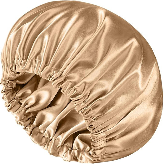 Satin Bonnet Double Layer Silk Bonnet for Sleeping Women Hair Care for Natural Curly
