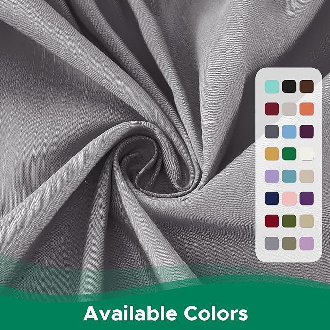 Biscaynebay Wrap Around Bed Skirts for King & Cal King Beds Extra Short Drop of 9", Silver Grey Elastic Dust Ruffles Easy Fit Wrinkle & Fade Resistant Silky Luxurious Fabric Solid Machine Washable