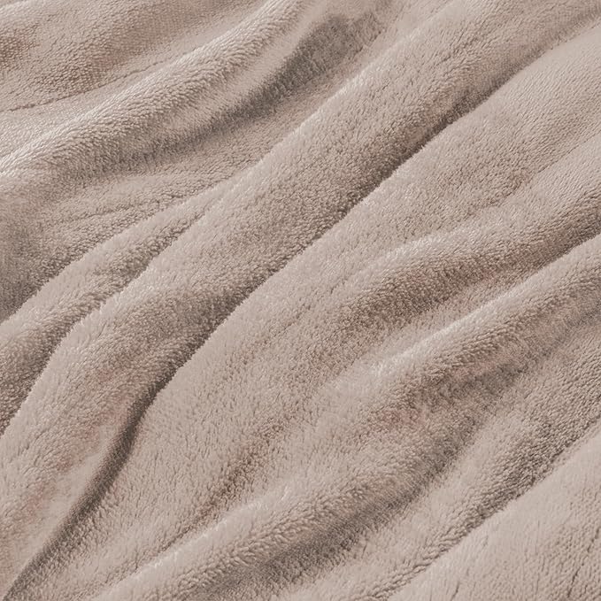 Electric Heated Blanket Throw Size, 50" x 60" Heated Throw with 6 Heating Levels & 3 Hours Auto Off, Machine Washable, Camel