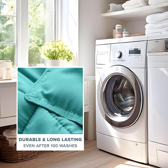 Bare Home Comforter Set - Twin/Twin Extra Long Size - Ultra-Soft - Goose Down Alternative - Premium 1800 Series - All Season Warmth (Twin/Twin XL, Turquoise)
