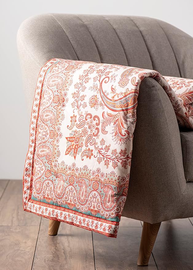 Maison d' Hermine Throw Blanket for Couch Lightweight Soft Warm Breathable Cotton Throw Blankets for Bed Girls Boys Women Men Gifts Sofa Travel Living Room Chair Bedding (50"x60", Cachemire)