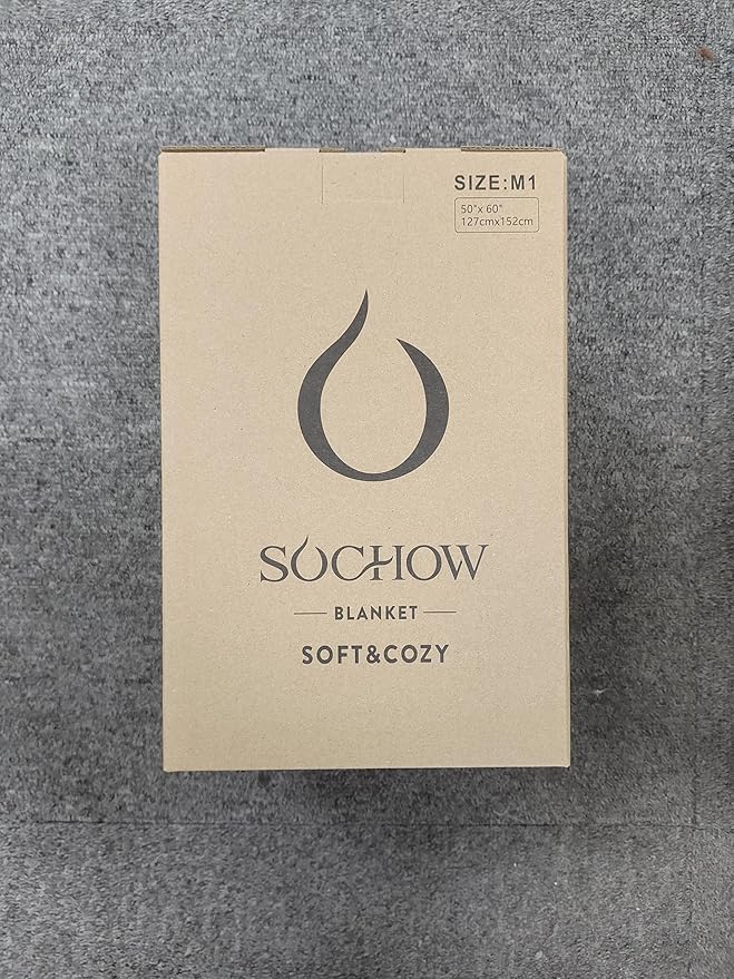 SOCHOW Sherpa Fleece Throw Blanket, Double-Sided Super Soft Luxurious Plush Blanket Throw Size, Camel, 50x60 inches