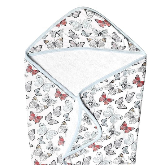 Copper Pearl Premium Knit Hooded Bath Towel with Terry Cloth Interior Dot