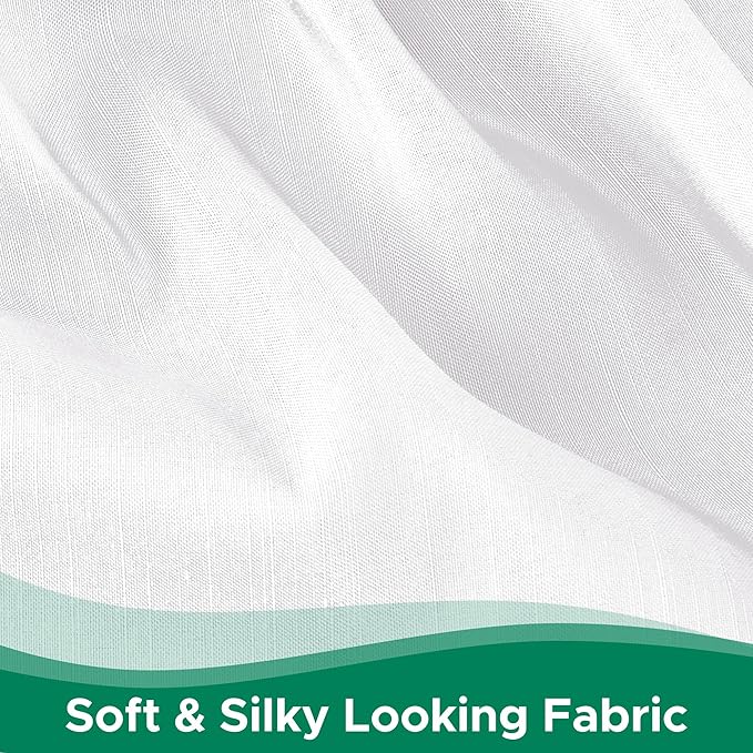 Biscaynebay Wrap Around Bed Skirts for Queen Beds 16" Drop, White Adjustable Elastic Dust Ruffles Easy Fit Wrinkle & Fade Resistant Silky Luxurious Fabric Solid Machine Washable