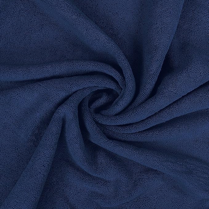 Utopia Towels Luxurious Jumbo Bath Sheet 2 Piece, 600 GSM, 35 by 70 Inches, 100% Ring Spun Cotton, Highly Absorbent and Quick Dry Extra Large Bath Towel, Super Soft Towel, Navy