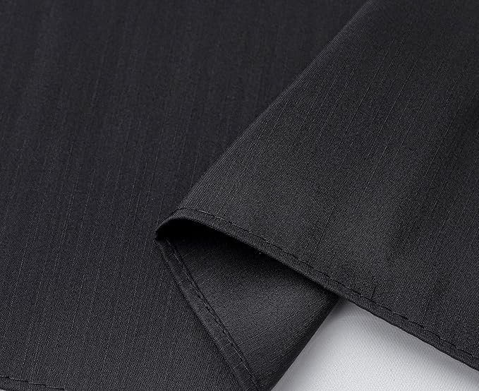 Biscaynebay Wrap Around Bed Skirts with Split Corners for Full Beds 17" Drop, Black Elastic Dust Ruffles Easy Fit Wrinkle & Fade Resistant Silky Luxurious Fabric Solid Machine Washable