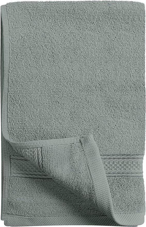 Utopia Towels 6 Pack Premium Hand Towels Set, 16 by 28 inches, 100% Ring Spun Cotton, Ultra Soft and Highly Absorbent 600GSM Towels for Bathroom, Gym, Shower, Hotel, and Spa, Cool Grey