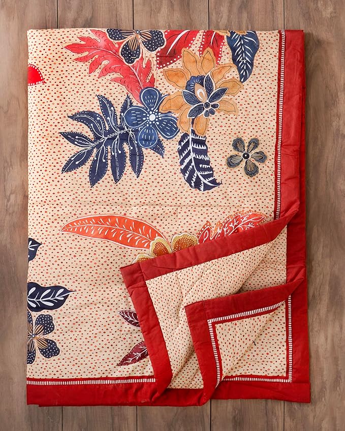 Maison d' Hermine Throw Blanket for Couch Lightweight Soft Warm Breathable Cotton Throw Blankets for Bed Girls Boys Women Men Gifts Sofa Travel Living Room Chair Bedding (60"x80", Kalahari)