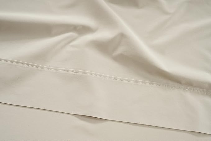 LANE LINEN King Sheets – 450 Thread Count Long-Staple 100% Cotton Bed Sheets King Size, Hotel Luxury Soft Silky Sateen Weave, Durable for Daily Use, 15" Deep Pocket with All-Around Elastic – Ivory