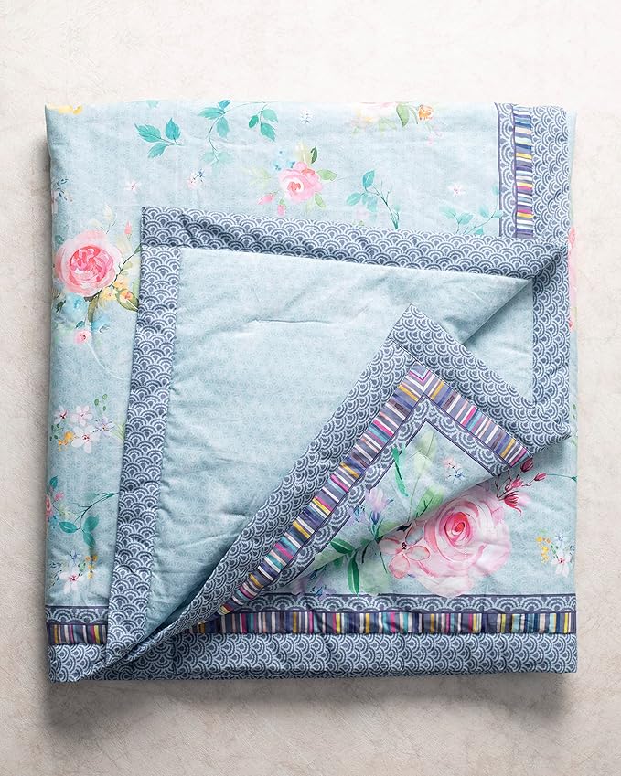 Maison d' Hermine Throw Blanket for Couch Lightweight Soft Warm Breathable Cotton Throw Blankets for Bed Girls Boys Women Men Gifts Sofa Travel Living Room Chair Bedding (50"x60", Sweet Rose Lavender)