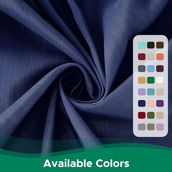 Biscaynebay Wrap Around Bed Skirts for King & Cal King Beds 15" Drop, Navy Adjustable Elastic Dust Ruffles Easy Fit Wrinkle & Fade Resistant Silky Luxurious Fabric Machine Washable