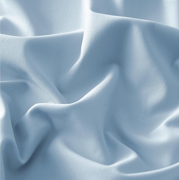 Bedsure Cooling Pillow Cases, Zipper Pillow Cases Queen Size Set of 2, Cool Pillowcases for Hot Sleepers & Night Sweats, Soft & Breathable Cold Pillow Covers for Hair & Skin, Gift, Blue, 20x30 Inches