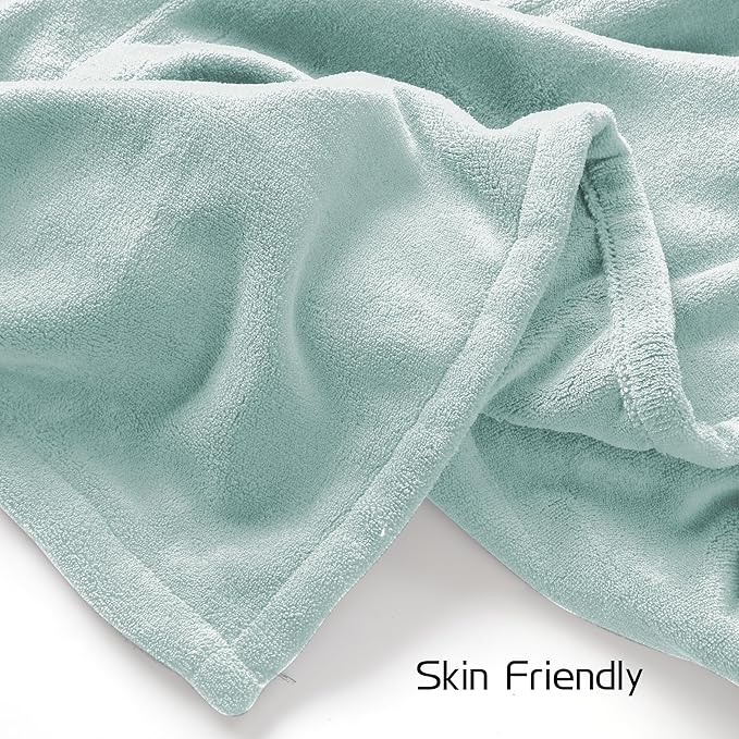 Electric Heated Blanket 72"x84" Full Size, Soft Coral Fleece with 4 Heating Levels and 10 Hours Auto-Off, Machine Washable, Cozy Plush Fabric for Home, Mint Green