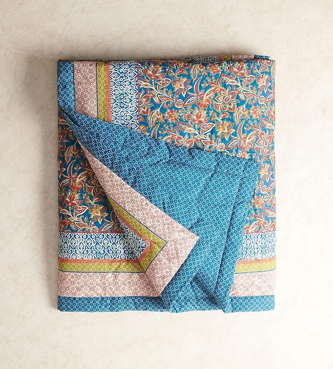 Maison d' Hermine Throw Blanket for Couch Lightweight Soft Warm Breathable Cotton Throw Blankets for Bed Girls Boys Women Men Gifts Sofa Travel Living Room Chair Bedding (60"x80", Kerala)
