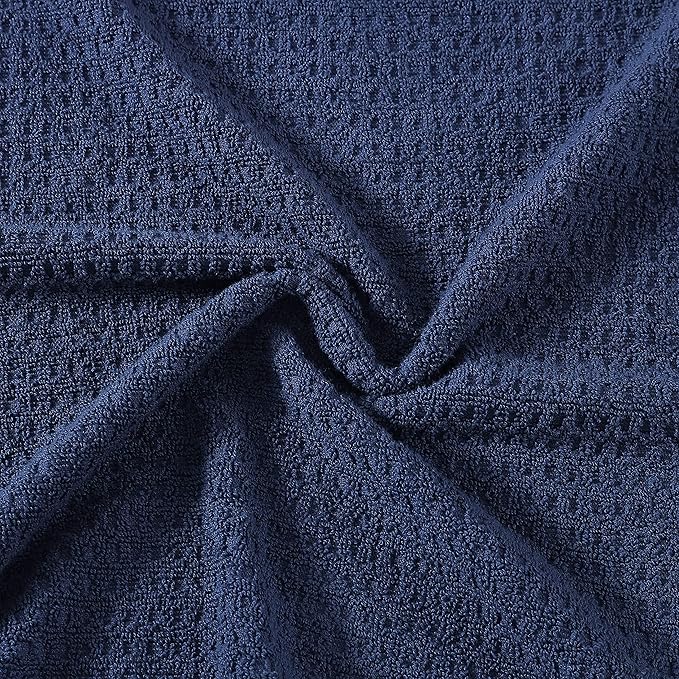Tommy Bahama - Bath Towels, 100% Soft & Absorbent Cotton with Zero Twist Construction, Medium Weight Bathroom Towels (Northern Pacific Dark Blue, 2 Piece)