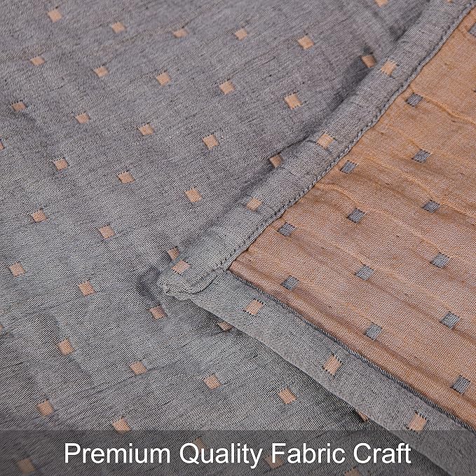 NTBAY 3 Layers Cotton Muslin 88x92 Queen Bed Blanket, Super Soft Breathable Thermal Yarn Dyed Quilt for Adults, Perfect Lightweight Blanket for Couch Sofa Bed All Seasons, Orange Dot