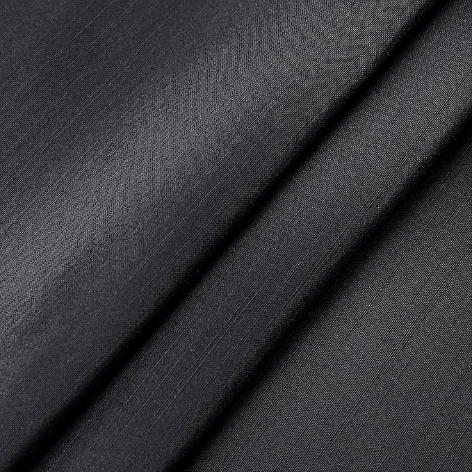 Biscaynebay Wrap Around Bed Skirts for Twin & Twin XL Beds Short Drop of 12", Black Adjustable Elastic Dust Ruffles Easy Fit Wrinkle Resistant Silky Luxurious Fabric Machine Washable