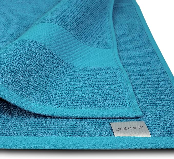 MAURA Premium Bath Sheets 100% Cotton 35x70 Oversized Ultra Absorbent Quick Dry Soft Towel Set for Bathroom Extra Large Bath Towels, Turquoise