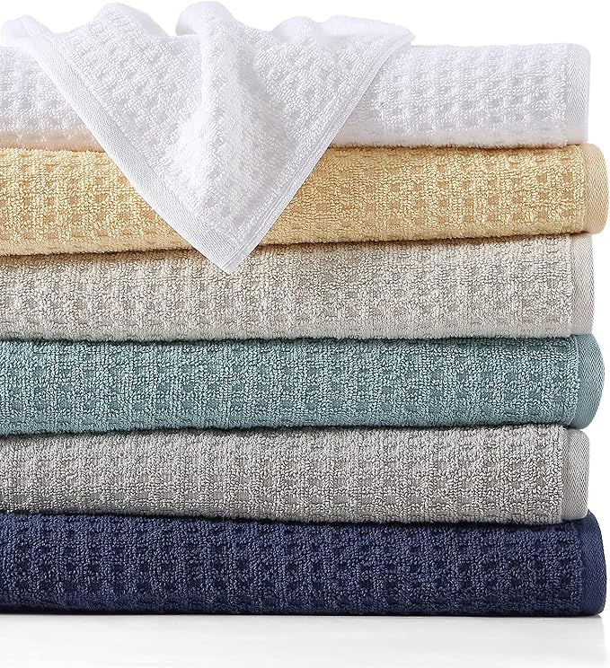 Tommy Bahama - Bath Towels, 100% Soft & Absorbent Cotton with Zero Twist Construction, Medium Weight Bathroom Towels (Northern Pacific Dark Blue, 2 Piece)