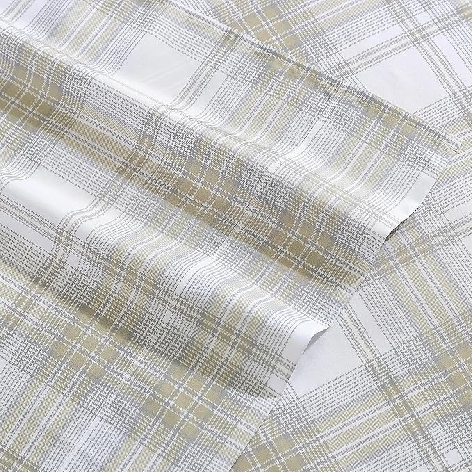 Wrangler - Queen Bed Sheets, Ultra-Soft & Lightweight Bedding with Matching Pillowcases, Lightweight Bed Set for All Season Comfort, Oeko-Tex Certified (Dayton Valley Plaid Beige)